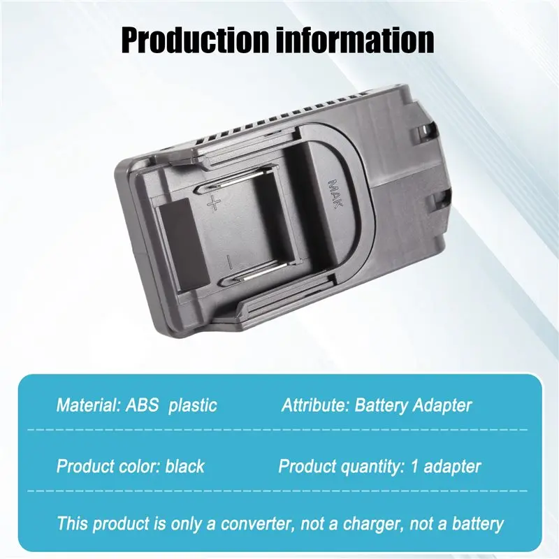 (ABUB) Battery Adapter for Makita 18V Li-Ion Battery Convert to for Dyson V10 Vacuum Cleaner MT18V10 - view 3