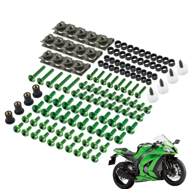 177PCS M5 M6 Screws Motorcycle Bolts Screws Fair Bolt for YAMAHA YZF R1 R15 R25 R3 R6 R125 R15 R25 MT03 MT07 MT10 Suzuki GSXR