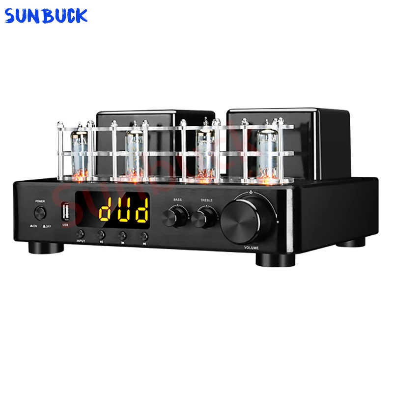 

Sunbuck Lossless decoding fiber coaxial Bluetooth hifi 6F2 tube power amplifier 100W 2.0 6F2 vacuum tube power amplifier Preamp