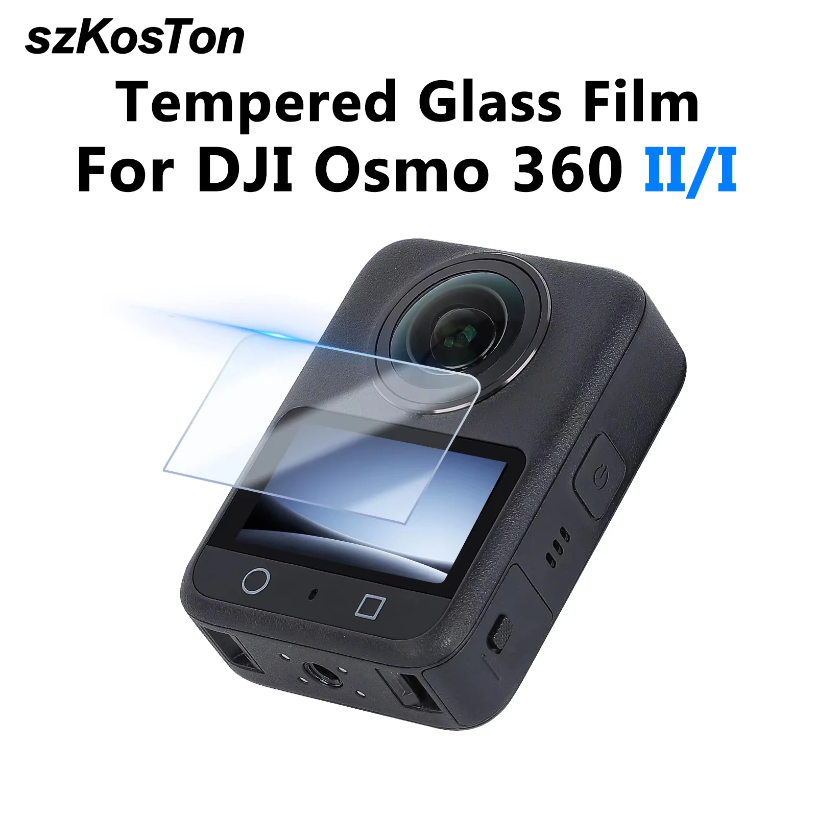 9H Panzerglasfolie für DJI Osmo 360 II/I Kratzfester Bildschirmschutz Hochauflösende Panzerglasfolie Kamera-Zubehör