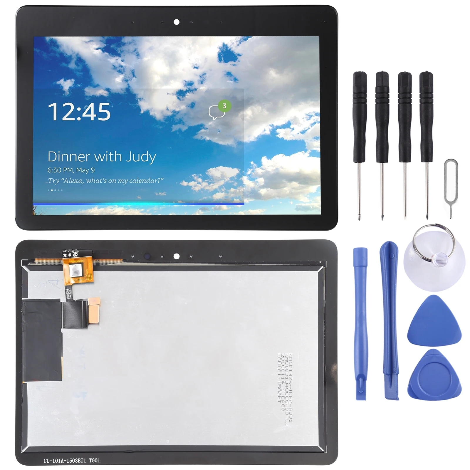 

OEM LCD Screen for Amazon Echo Show 2 with Digitizer Full Assembly for Amazon