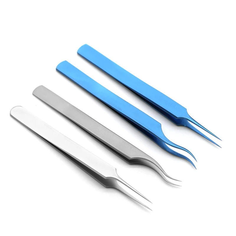 Hair transplanting forceps straight pointed elbow planting forceps plastic hair transplant