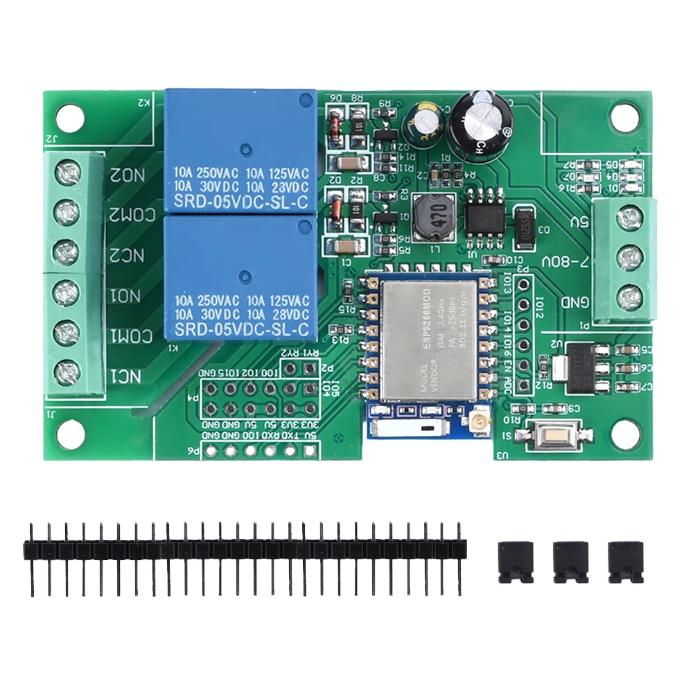 1/2/4/8 Channel ESP-07 WIFI Bluetooth-compatible BLE Relay Module AC90-250V/DC5-30V Power Supply ESP8266 Development Board