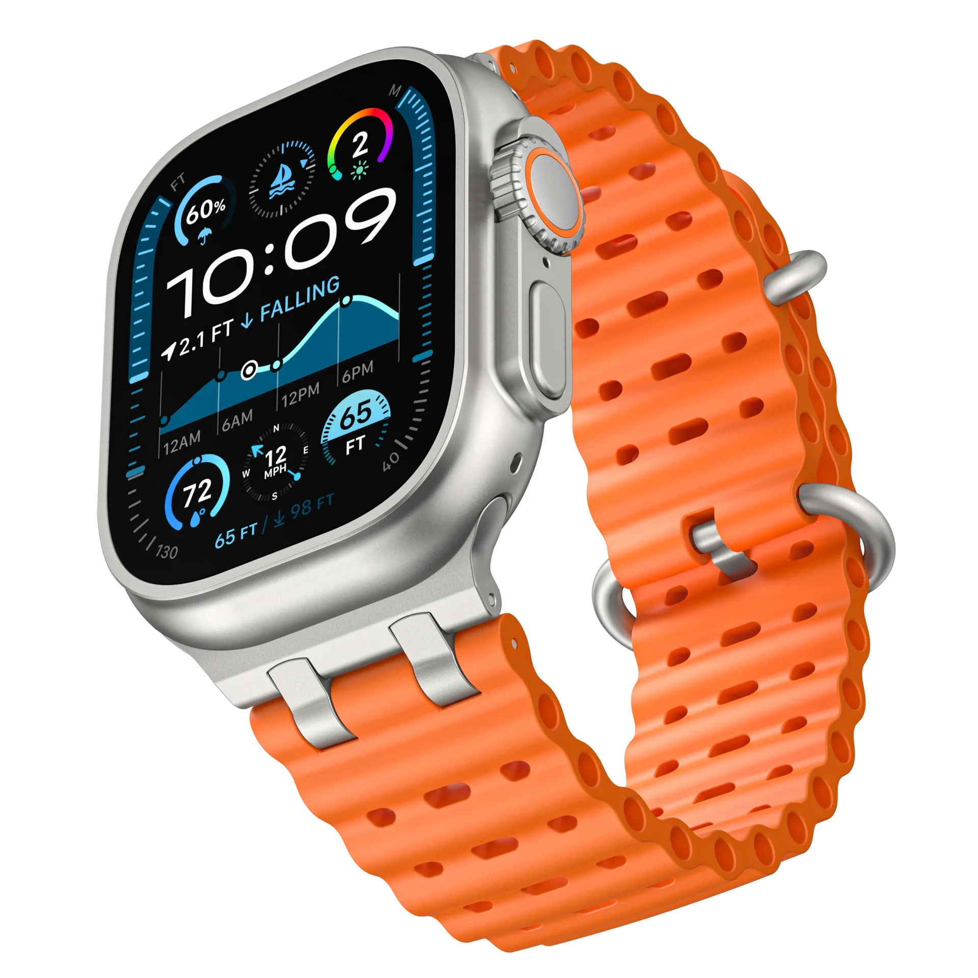 

Silicone Metal Interface Sport Strap for Apple Watch Ultra 49mm 10 42mm46mm High Quality Wristband for 9 8 7 6 SE 45mm 44mm 42mm