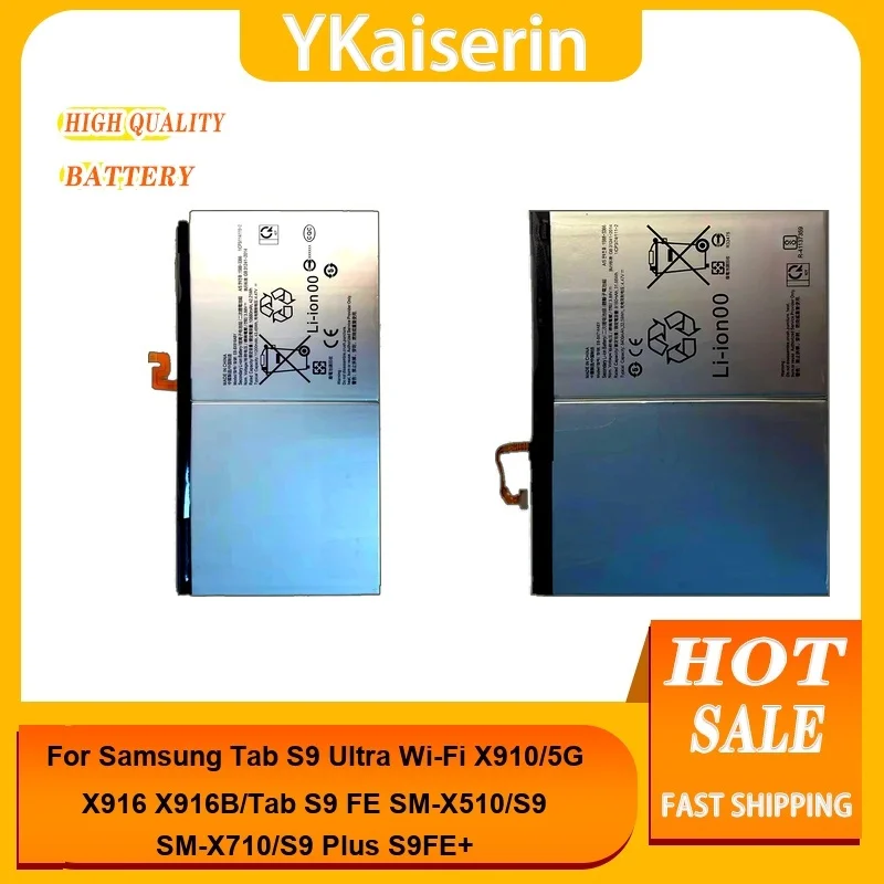 

Аккумулятор для планшета Samsung Galaxy Tab S9 FE/Plus S9+ S9FE+ X810 X816/Ultra Wi-Fi X910/5G X916 X916B Высококачественные аккумуляторы