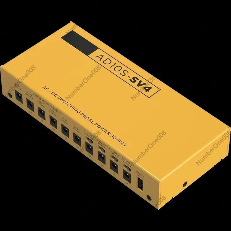 10 Output Fully Isolated Guitar Effect Pedal Power Supply 9V 12V 18V Adjustable USB