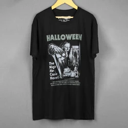 Halloween T-Shirt Michael MyersHorror 80S Movie Jason Voorhees Leatherface Men Women Cotton Long Sleeves Tee Shirt