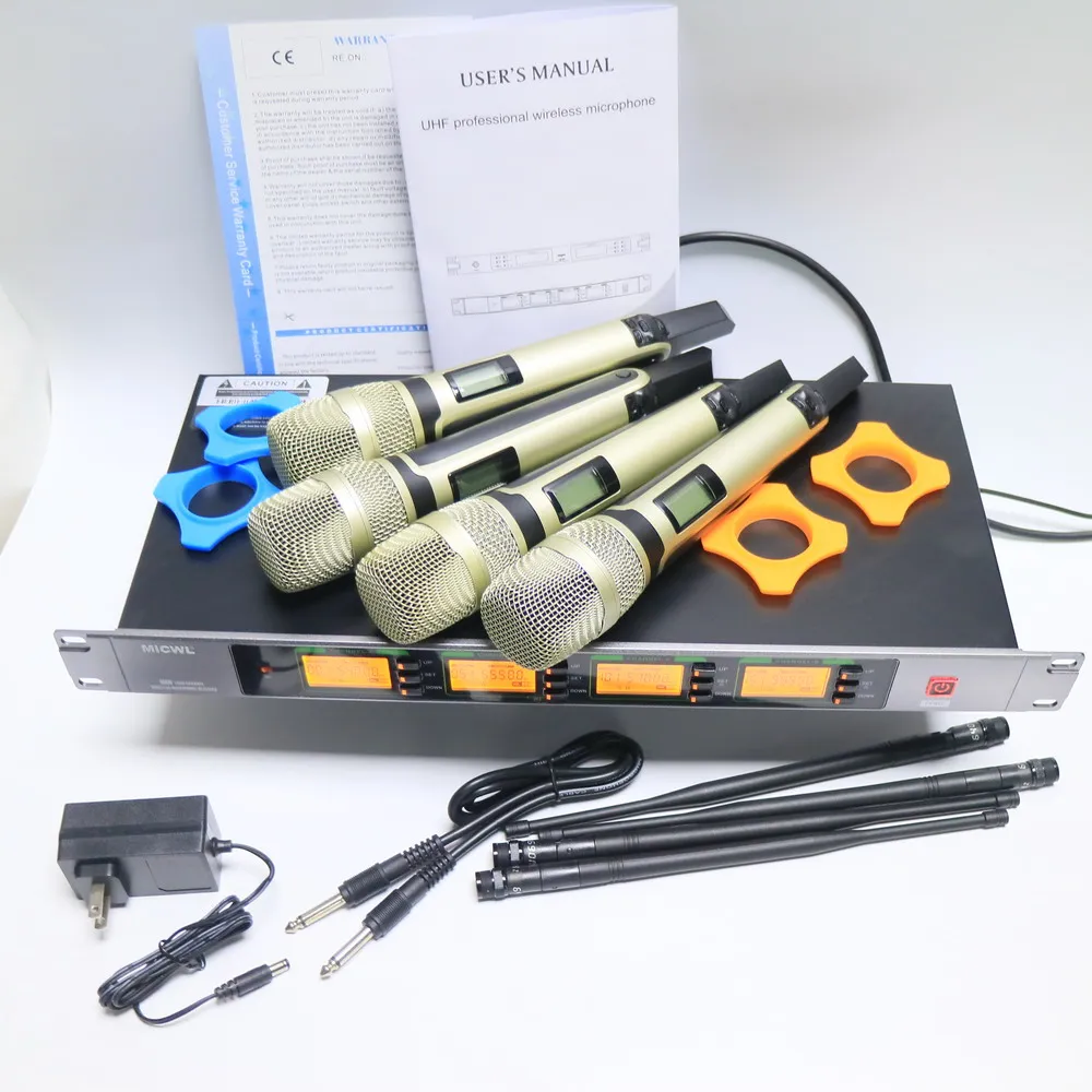 ULXD4D 4-Channel Digital Wireless Microphone System Beta58 SKM9000 KSM9 Handheld Anti-interference UHF DJ Karaoke Stage