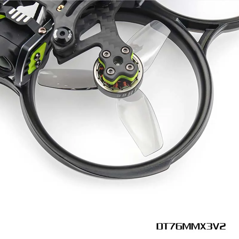 HQProp T76MMX3V2 3‑Inch Ducted Cinewhoop FPV Racing Propeller Set, High‑Efficient 3‑Blade Props 2 CW +2 CCW