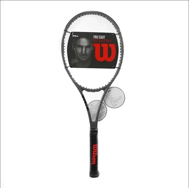 Wilson Federer Black Racket V13 Tennis Racket PROSTAFF 290g 315g Carbon Professional Adult College Professional Racket