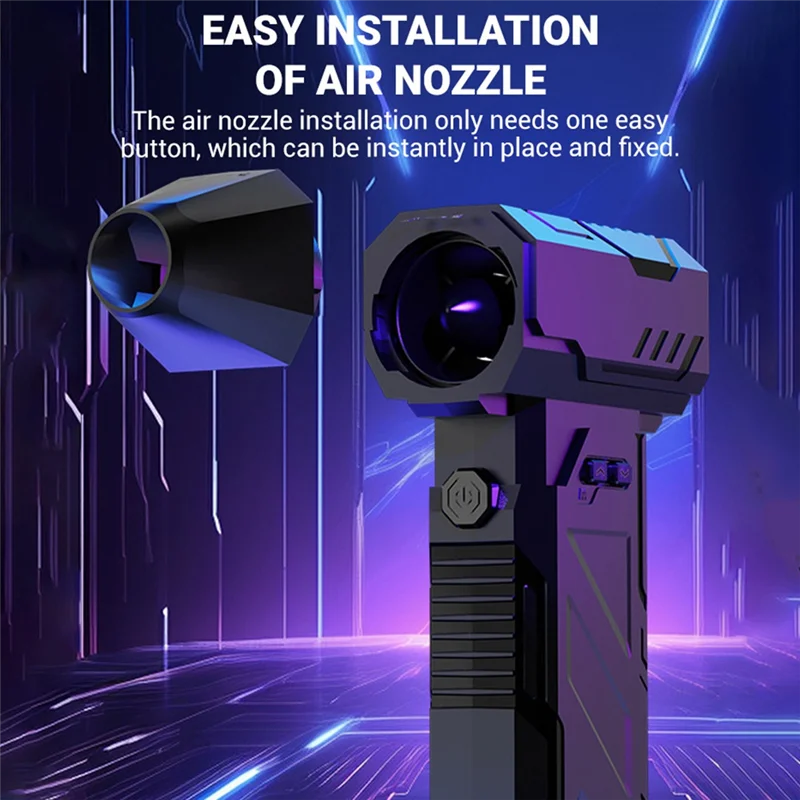 

【NEW LISTING】Mini Turbo Fan 13000RPM Electric Air Duster Fan Portable Turbo Jet Fan For Cleaning Computer Keyboards