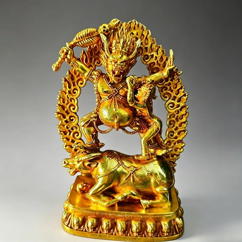 Tibetan Buddhism Protector Statue Tantric Buddhism Home Worship Yamantaka Buddha Statue Decoration Religious Ornaments Crafts