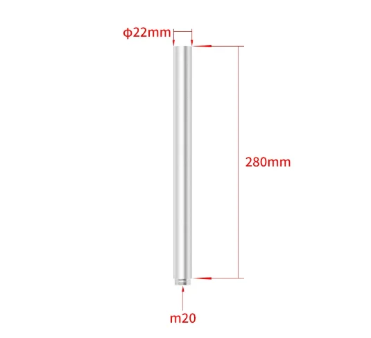 External Thread M6 M8 M10 M18 M20 M28 Microscope Column Extension Rod 22mm 25mm 32mm Diameter for Microscope Universal Support