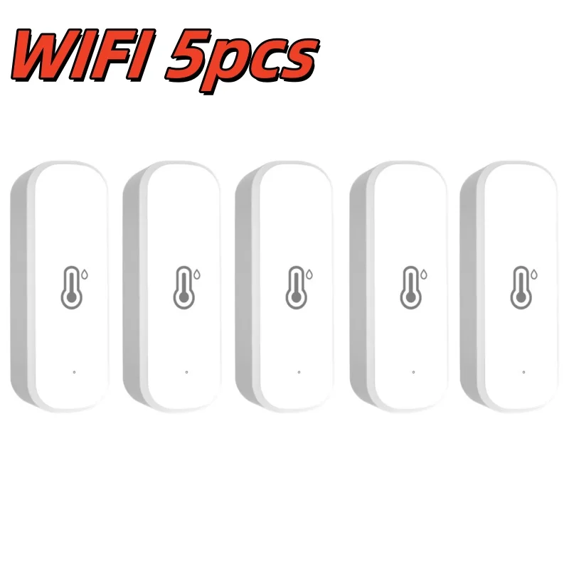 

Zigbee Tuya Smart WIFI Датчик температуры и влажности Приложение Дистанционный монитор для умного дома Smart Life Работа с Alexa Google Assistant