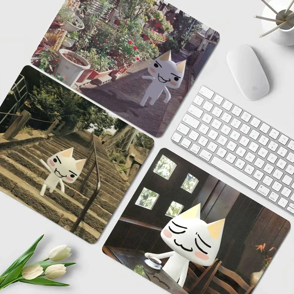 

Коврик для мыши Inoue Toro Cat 3D, 25x29 см, маленький квадратный, для компьютера, офиса, игр, резиновый, противоскользящий, настольный коврик