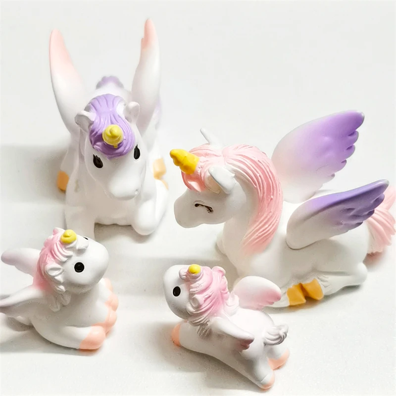 4 Styles Unicorn Candle Silicone Mold DIY Handmade Aromatherapy Gypsum Epoxy Resin Making Mould Dessert Chocolate Baking Tools