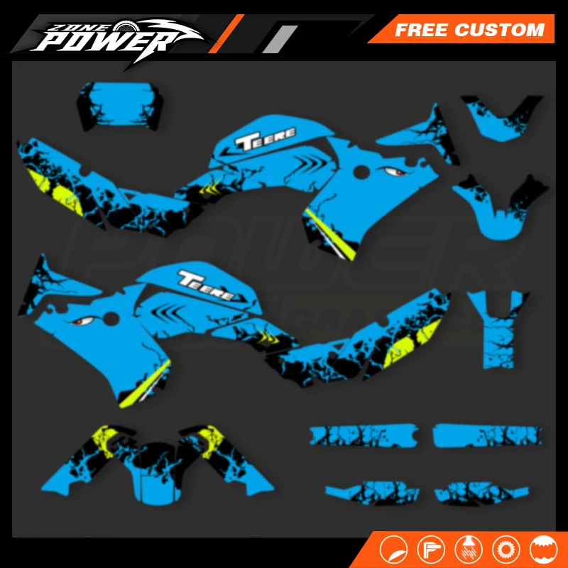 

Powerzone Custom Graphics Decals Stickers Kit For YAMAHA TENERE T700 2022 2021 2020 2019 2018 Motorcycle 10