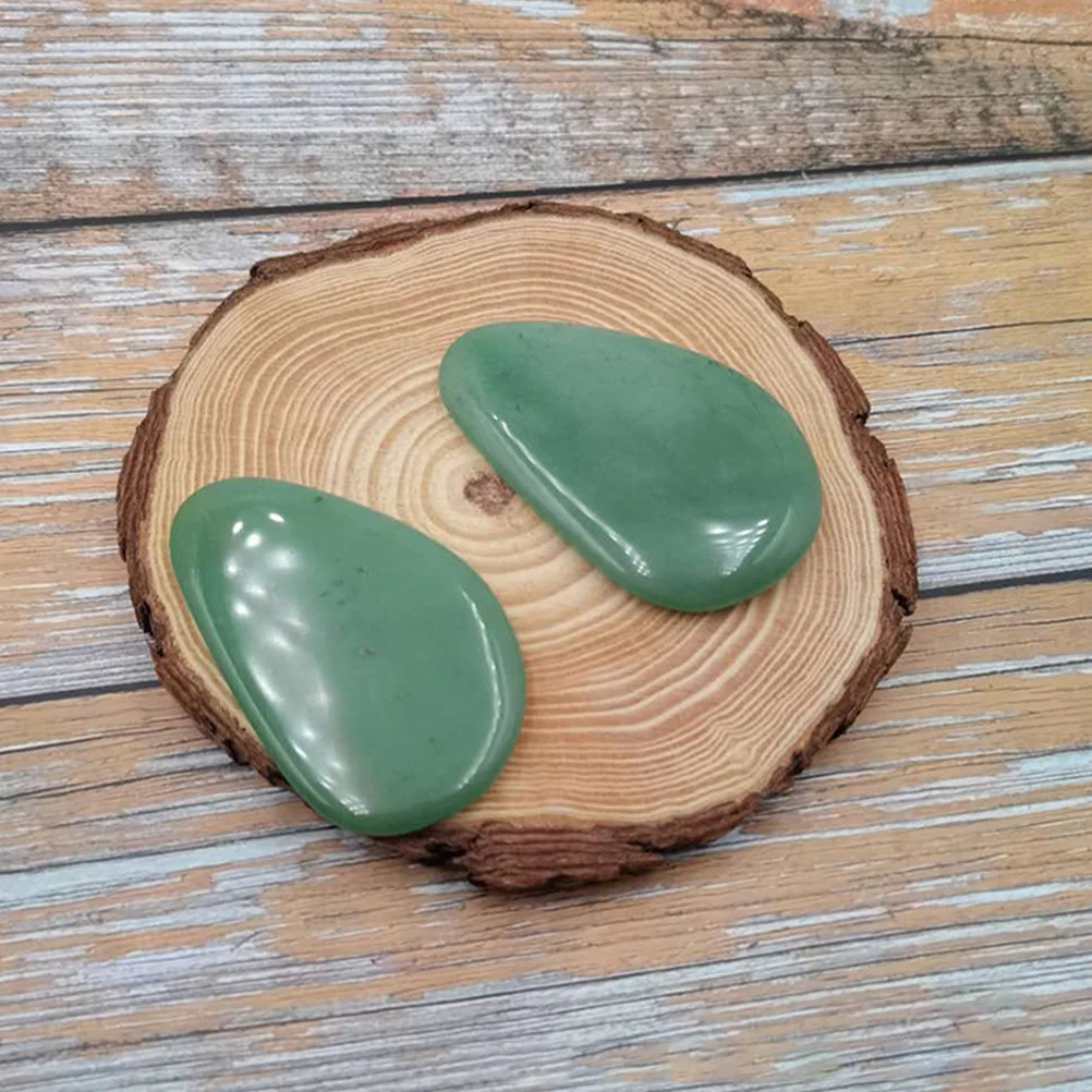 

Scraping Massage Tool Jade Board Natural Material Durable Spoon Shape Body Acupoint Massage Jade Scraping Board