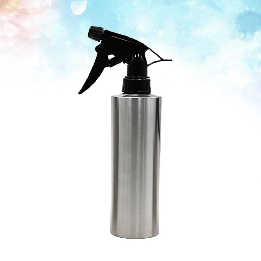 

304 Stainless Steel Water Spray Bottle Trigger Adjustable Nozzle for Indoor Plants Gardening Cleaning Hair Salon Skin Care