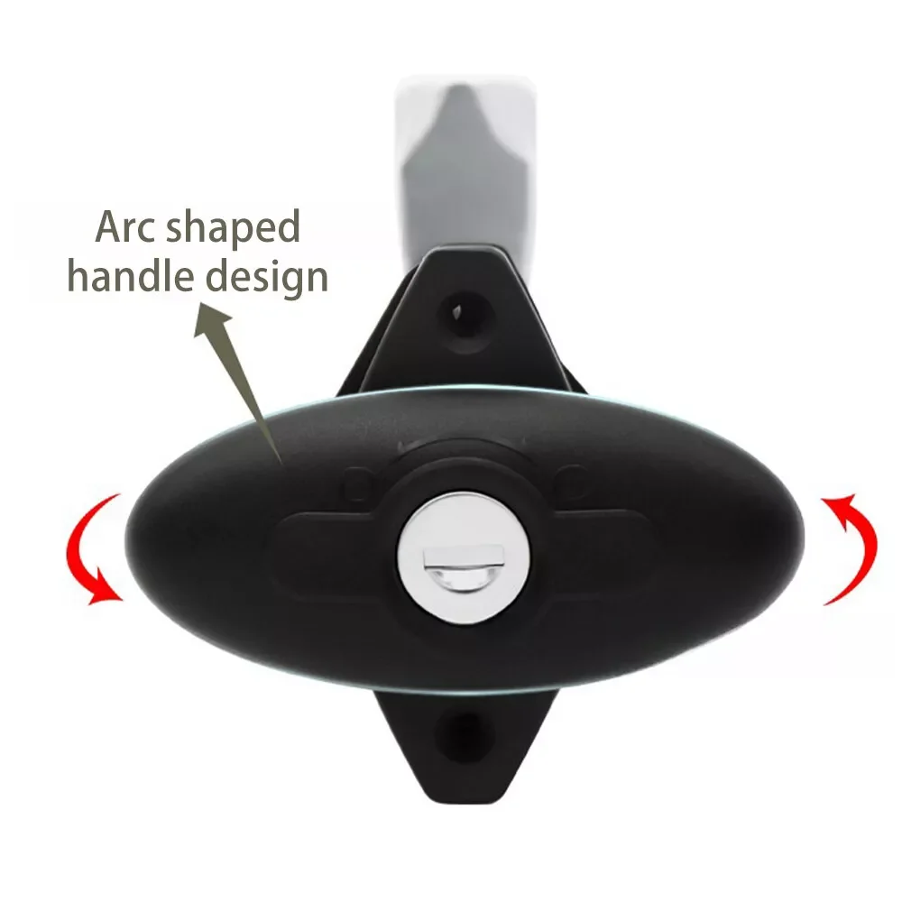 1Set For Swift Elldis Camper Motorhome For Sts Zadi Oval Latch Door Lock Ellipse Model 2007 Black RV Caravan Car Accessories