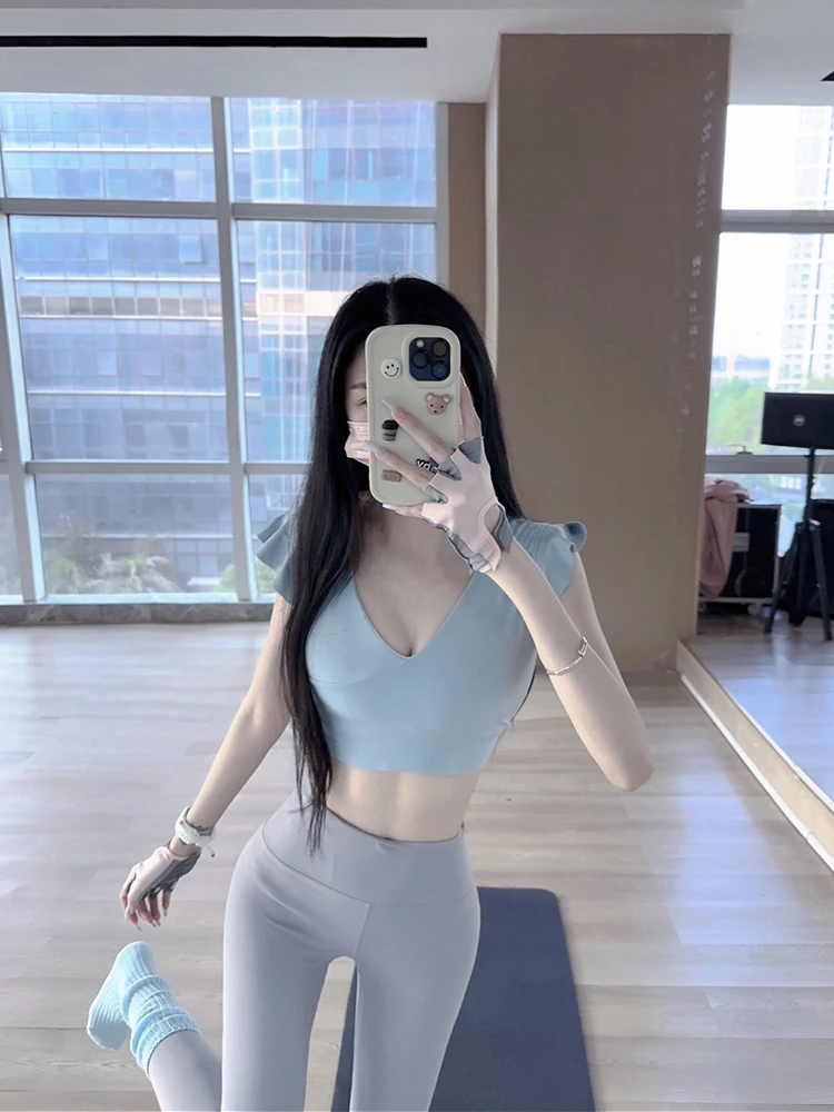 Deep V Yoga Suit Se… - image