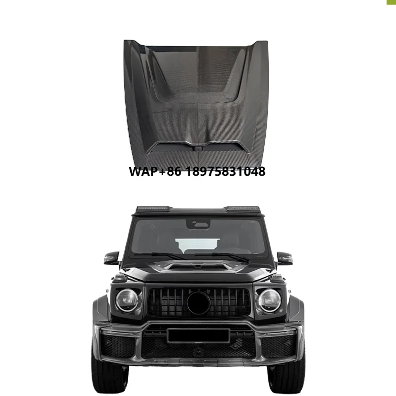 2025 New g Class W465 B800 Carbon Fiber Parts Hood Scoop G400 G500 G550 G63 Bonnet W465 Front Carbon Hood Black 2025