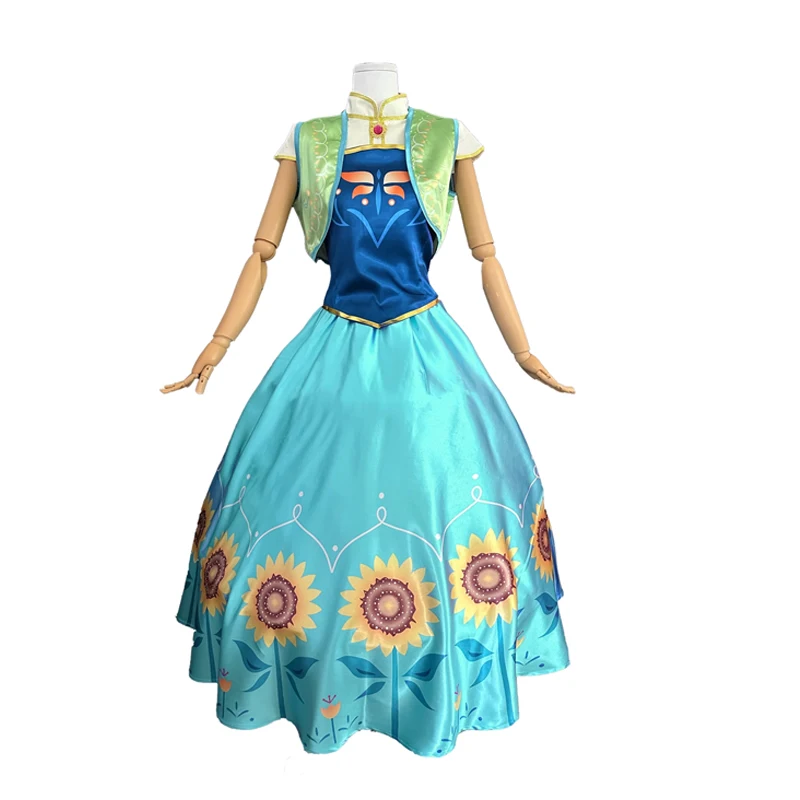 

Аниме Снежная Королева Принц Анна Косплей ПЛАТЬЕ Костюмы Хэллоуин Одежда на заказ