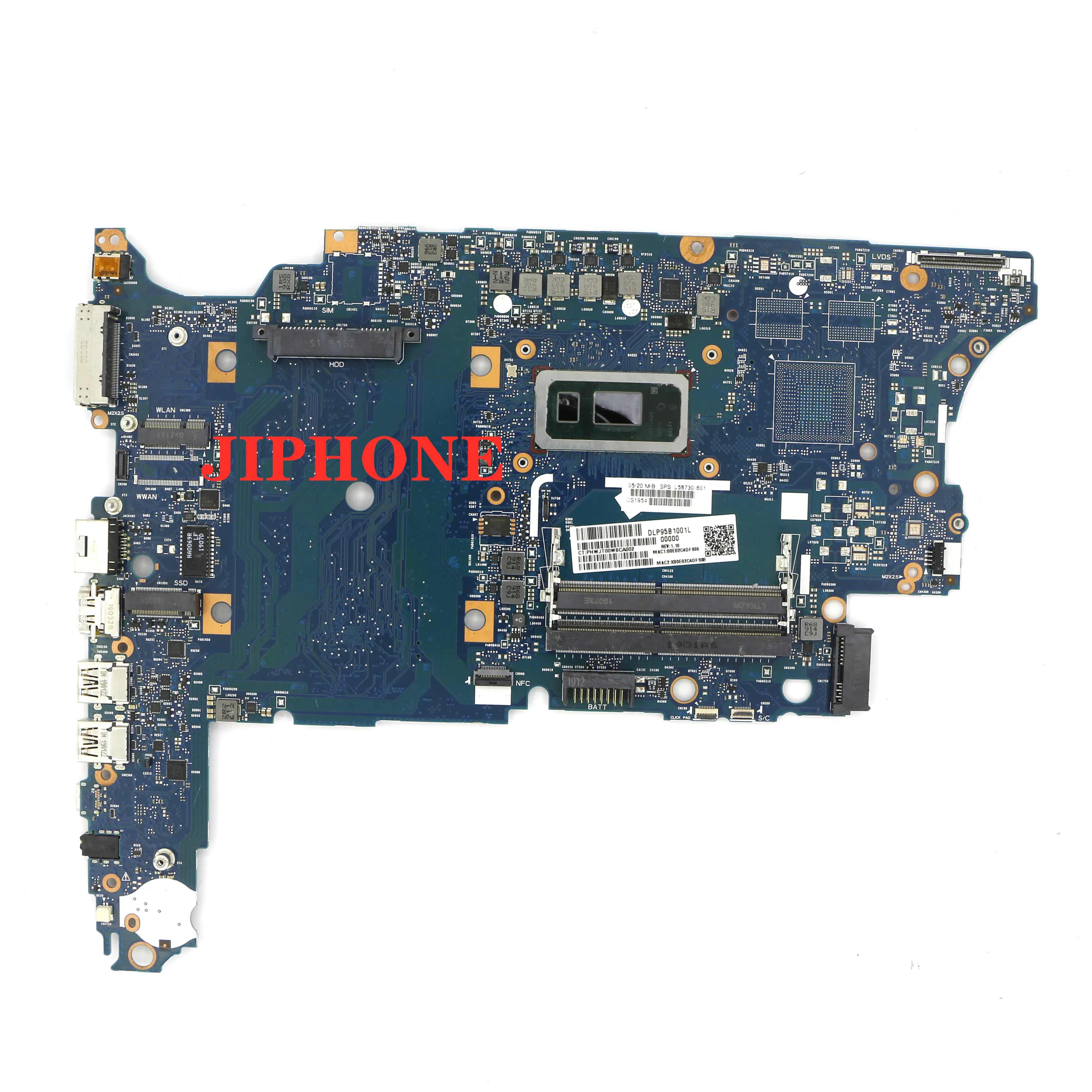 

L58730-601 L58734-601 For HP Probook 650 G5 Laptop Motherboard SRFFW I7-8565U SRFFZ I3-8145U 6050A3028501 100% Working