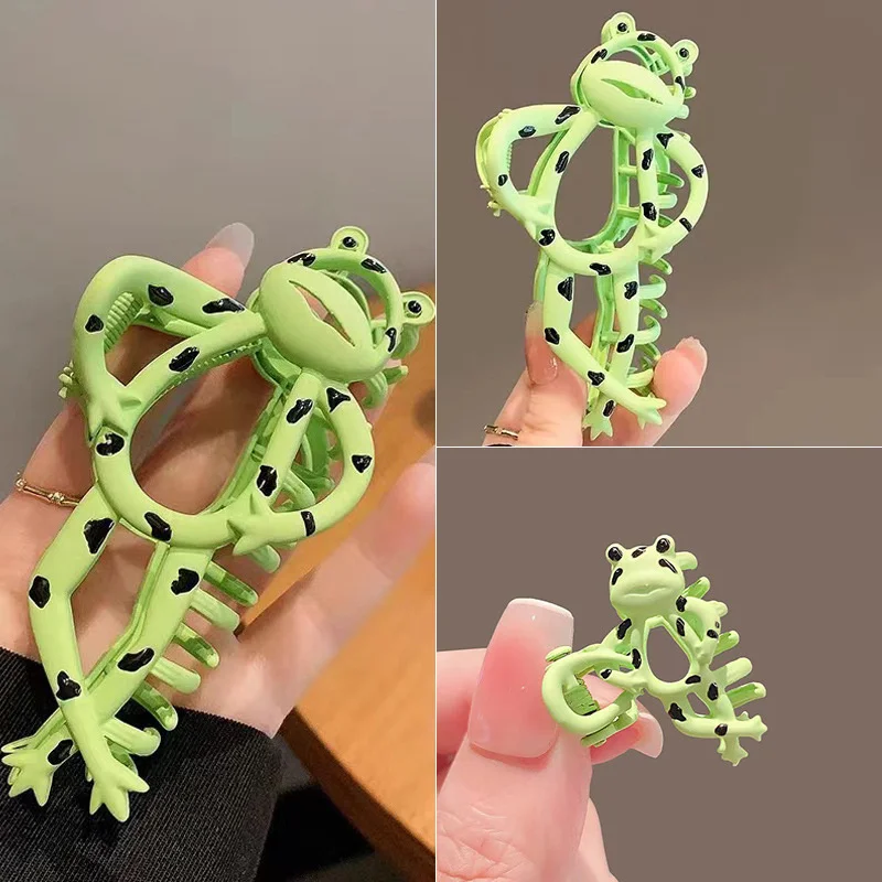 Frog Hairpin Is Attractive Fashion Accessories Unique Design Cute And Stylish Eye-catching Womens Fashion Hair Accessories Grip