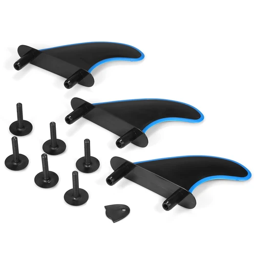 Imagen 2 del producto Aletas suaves para tabla de Surf, accesorios para tabla larga de Surf, 3 piezas, con tornillos, 4,5 pulgadas