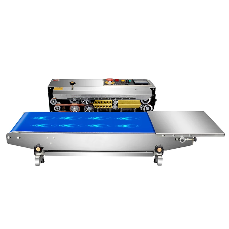 FR770A  FR770   Band Sealer Continuous sealing machine food packaging machine stainless steel widened conveyor table