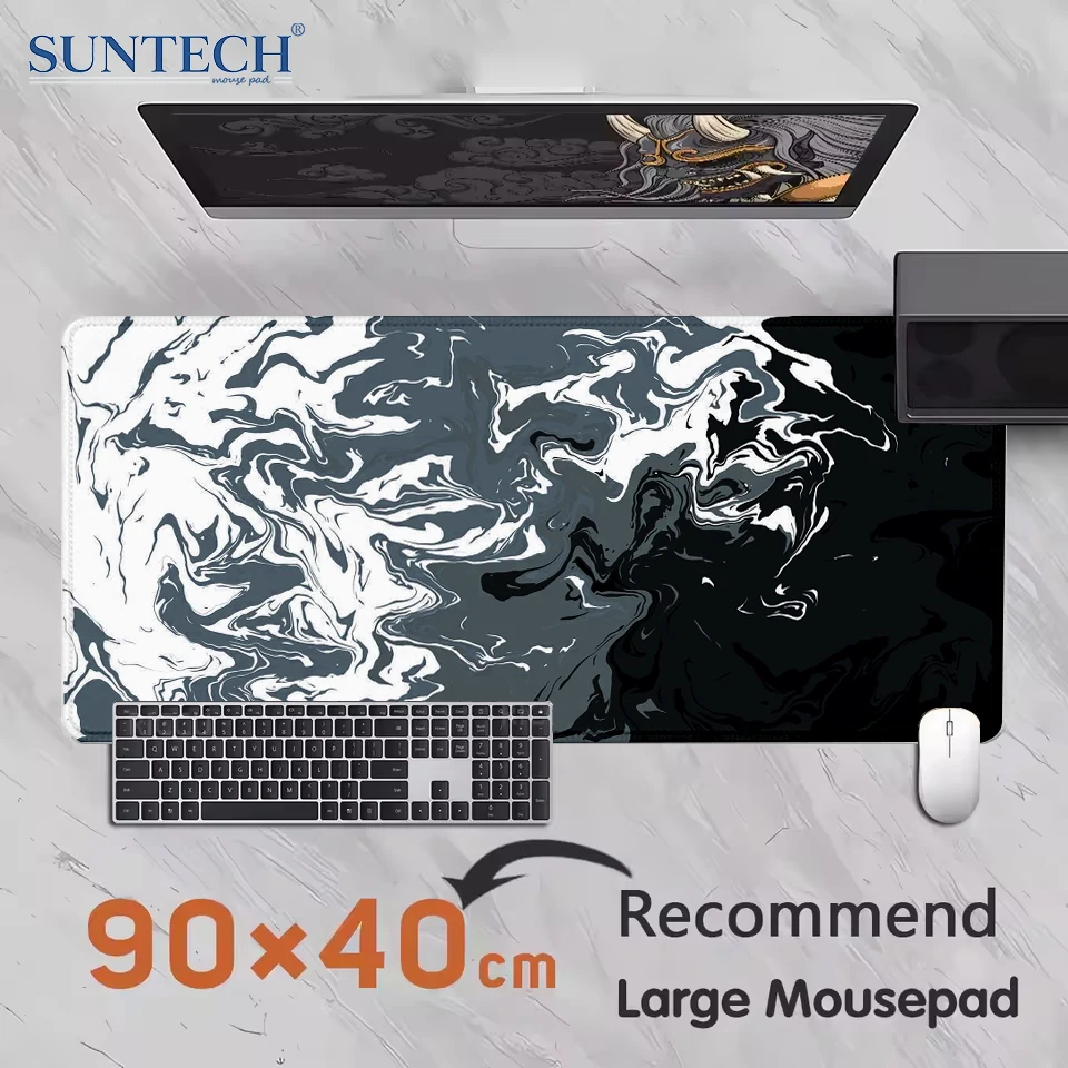 Liquid Art Mouse pad Marbling Gaming Extended mats 400X900 Gamer PC Computer Keyboard XXL Office Abstract Minimalist Desk mat