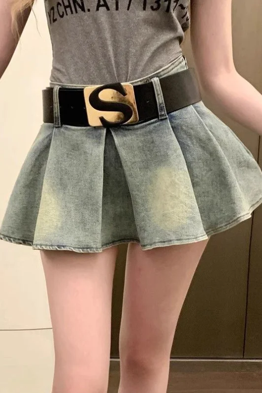 

Skirts Womens Poplin Candy Colorblock Swing Outdoor Picnic College Student Leisure Sweet Youth Pastel Spring Easy Outfits Cute