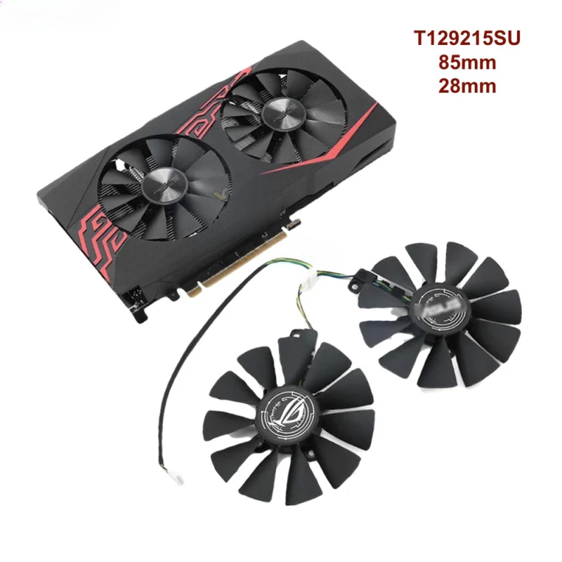 For ASUS EX-RX 570 GTX 1070 1060 GeForce RX570-4G 8G GPU Cooler 85mm Video Fans