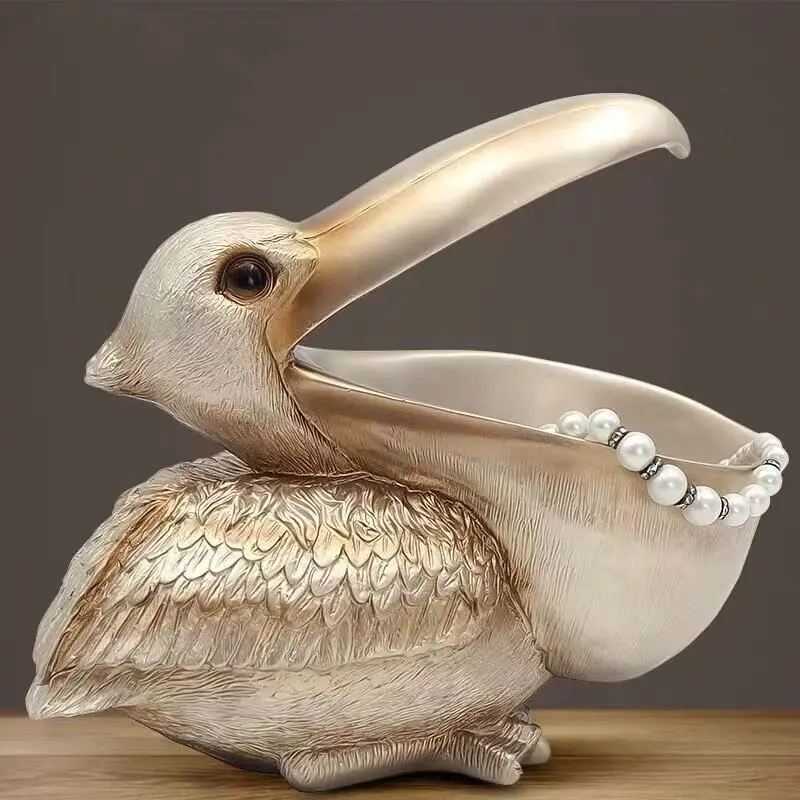 Big-mouthed bird Pelican entrance key storage small ornament door home TV cabinet wine cabinet decoration