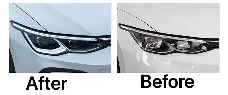 MJ High Quality LED Headlamp for MK8 Golf 8 2021-2024 Year Model 6000K Color Temperature Car Accessory