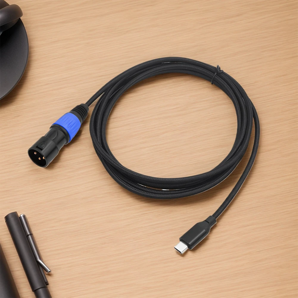 Type C To XLR Male Aux Audio Cable Plug and Play USB Type-C Male To XLR Male Connector for Amplifier Speaker Mixer Console