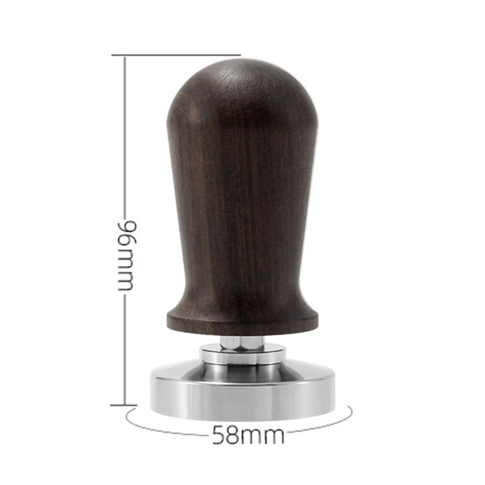 교정된 에스프레소 탬퍼 커피 그라운드 프레스 우드 핸들, 일상 사용 절묘한 외관 액세서리 컴팩트
