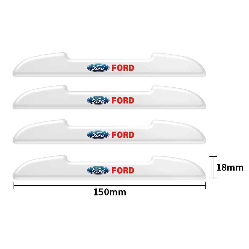 Transparent Car Door Anti-collision Stickers Rearview Mirror Protective Decals For Ford Ranger Focus Kuga Mustang S-MAX Transit