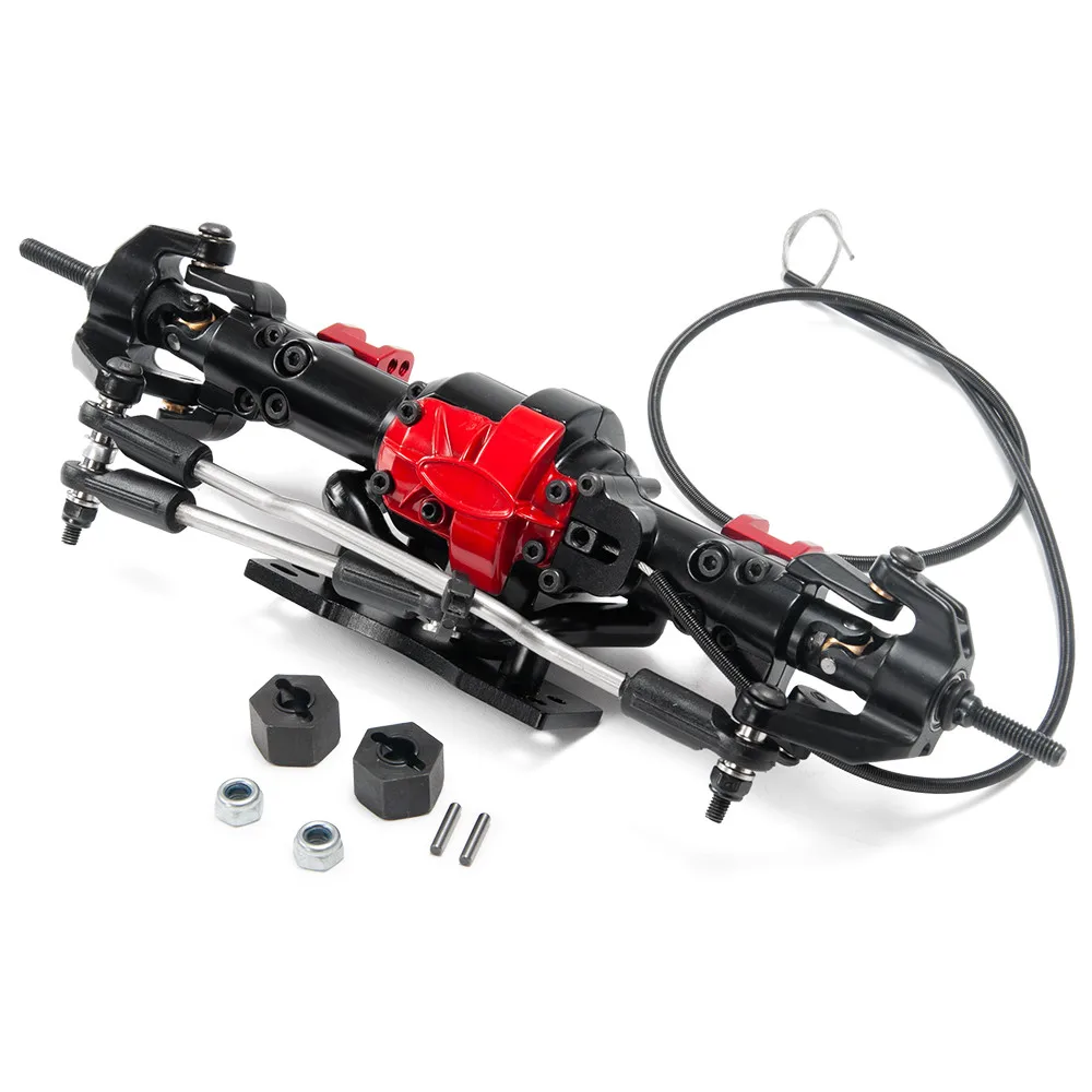 Compleet Metalen Voor-/Achteras W/Differentieel Slot Voor 1/10 MN D90 TF2 RC Crawler Auto Upgrade onderdelen RC Auto Accessoires