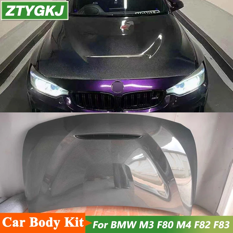 

GTS Style High Quality Carbon Fiber Material Engine Cover Bonnets Hoods For BMW M3 F80 M4 F82 F83 2013-2020