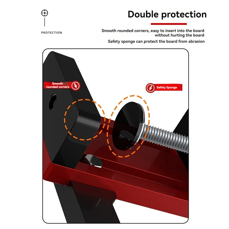 محدد موقع تثبيت باب الخزانة 10-60 مم إطار خزائن تركيب خزانة النجارة محدد تركيب الباب-ABYA