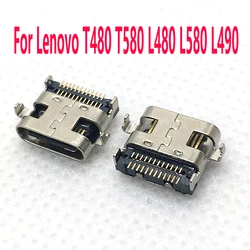 1-10 sztuk nowy dla Lenovo T480 T580 L480 L580 L490 type-c 24p USB c gniazdo ładowania złącze gniazdo Usb