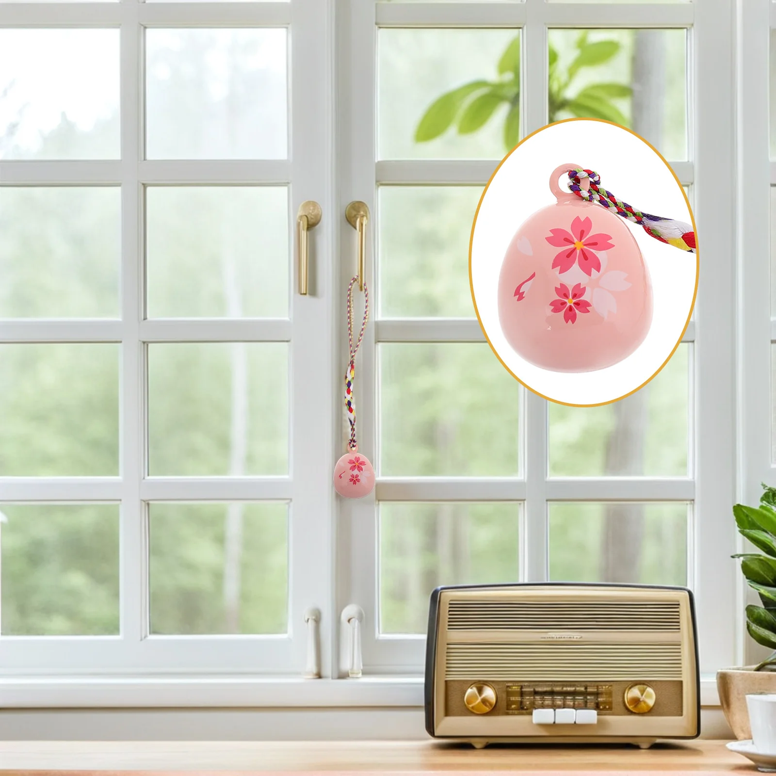 

Wind Bell Pendant Craft Hanging Decor For Window Car Diy Brass Keychain Ornament Vintage Metal Sound Lucky Bell