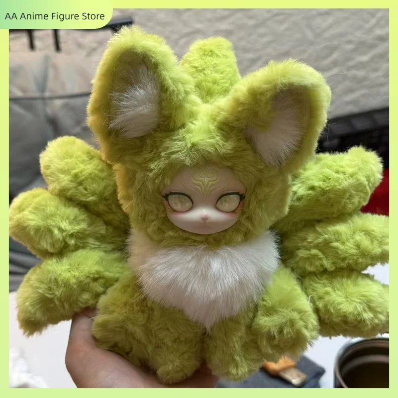 

For Fans Collector Genuine Auspicious Nine Tails Mystery Box Cute Nine-Tailed Fox Vinyl Soft Figure Doll Trendy Ornaments Toys