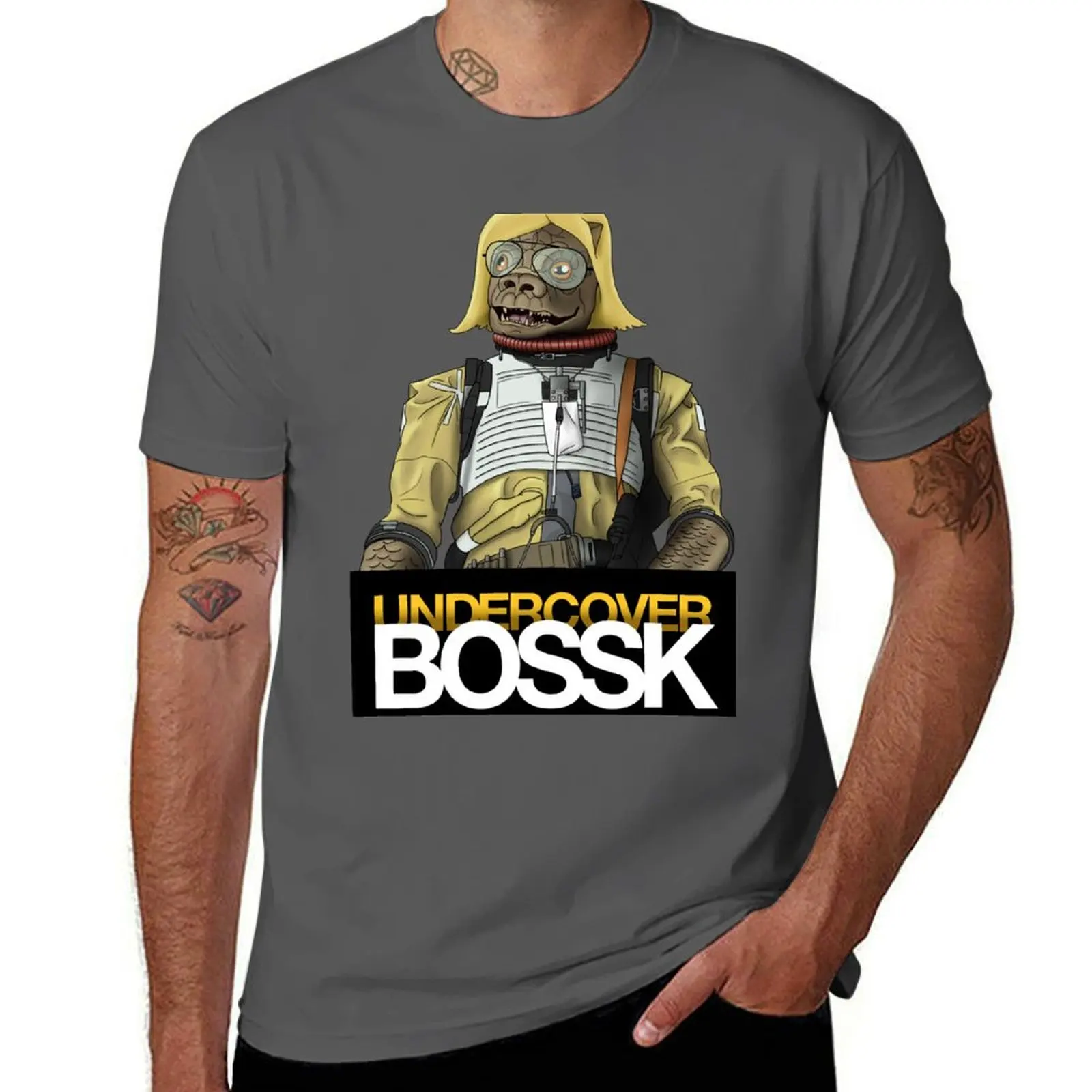 

Футболка Undercover Bossk, футболки из хлопка, 100% футболки с рисунком для мужчин, мужская футболка, роскошная футболка