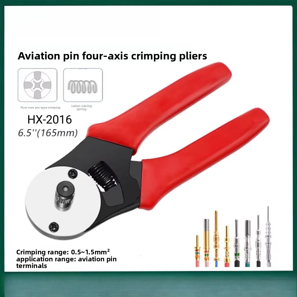 Manual Aviation Pin Crimping Pliers for Heavy Duty Connector HDD 4-Core Shaft Plug
