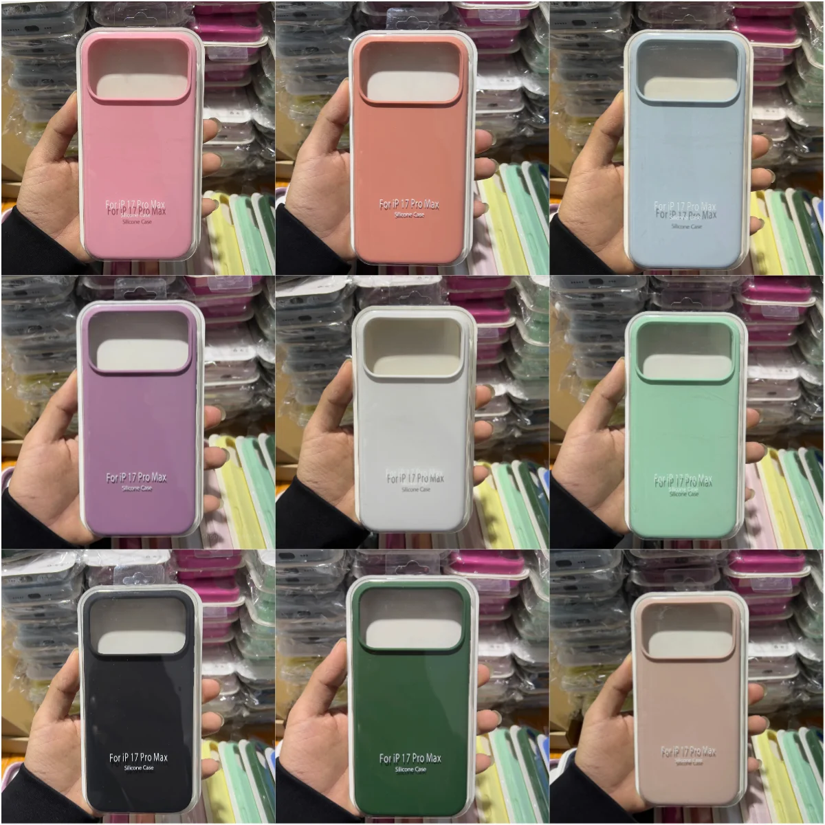 [Restposten-Verkauf] Hochwertige Silikon-Handyhülle für iPhone 17 16 Pro Max 17E Air Box 16 Plus 16E Cover (Großer Ausverkauf)