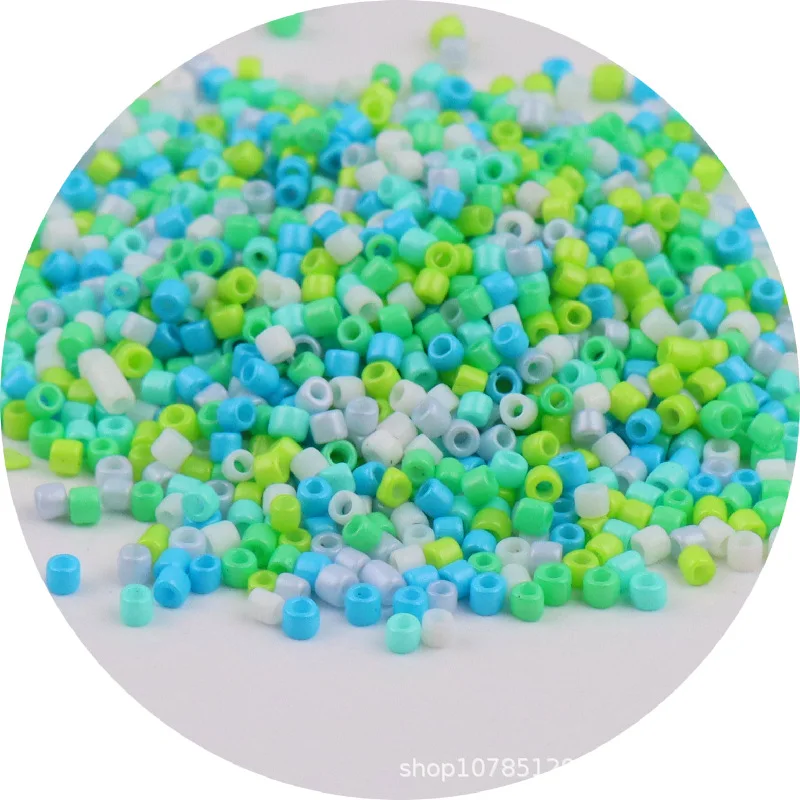 1680pcs 11/0 Glass Beads 1.3x1.6mm Opaque Colors Spacer Seed Beads for Jewelry Making Garments Sewing Accessories