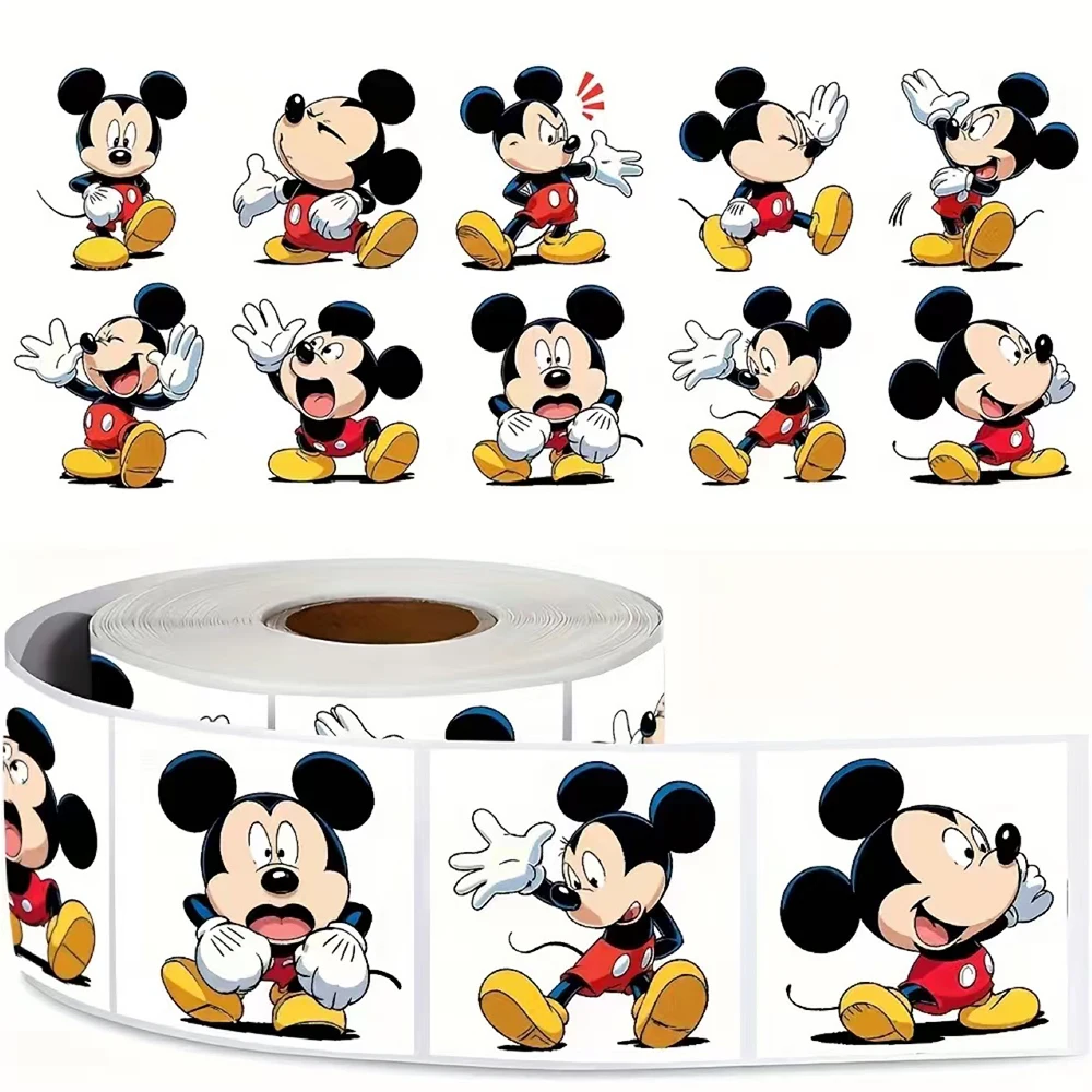 

500pcs/roll Vintage Style Collectible Souvenirs Stickers Sealing Labels Sticker Notebook Phone Guitar Cartoon Decals Decoration